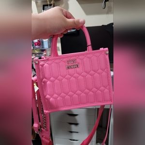 BARBIE PINK SM Steve Madden Quilted Purse/Satchel/Crossbody bag